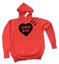 Human Made Heart Logo Hoodie Red  FW21 HM21CS002RD NIGO Japan AUTHENTIC