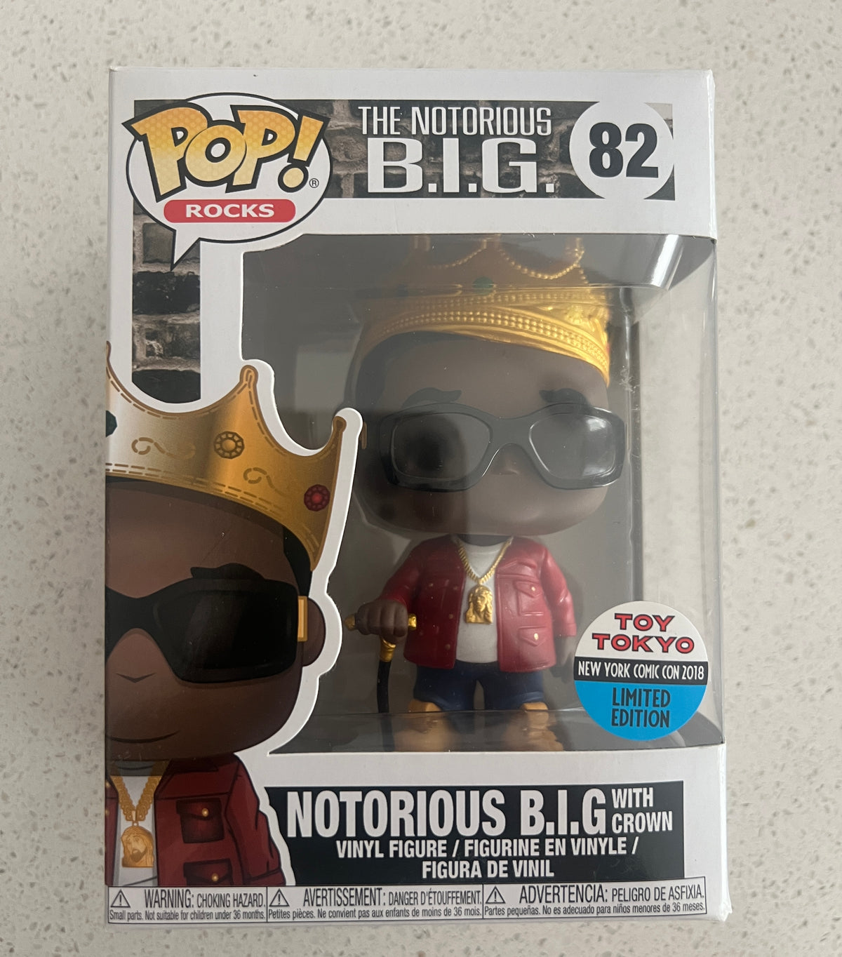 Funko POP! Rocks: The Notorious B.I.G. with Crown [Toy Tokyo Limited Edition] #82
