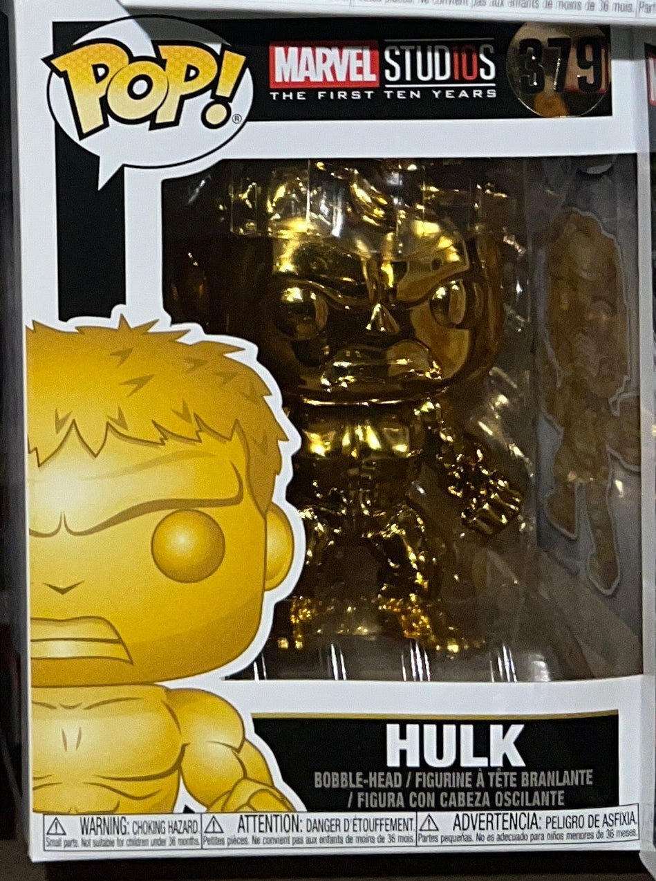 Funko POP! Marvel Studios: Hulk [Gold Chrome] #379