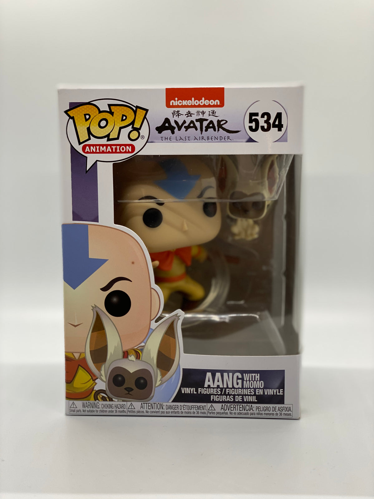 Funko POP! Animation: Avatar Aang w/ MoMo #534