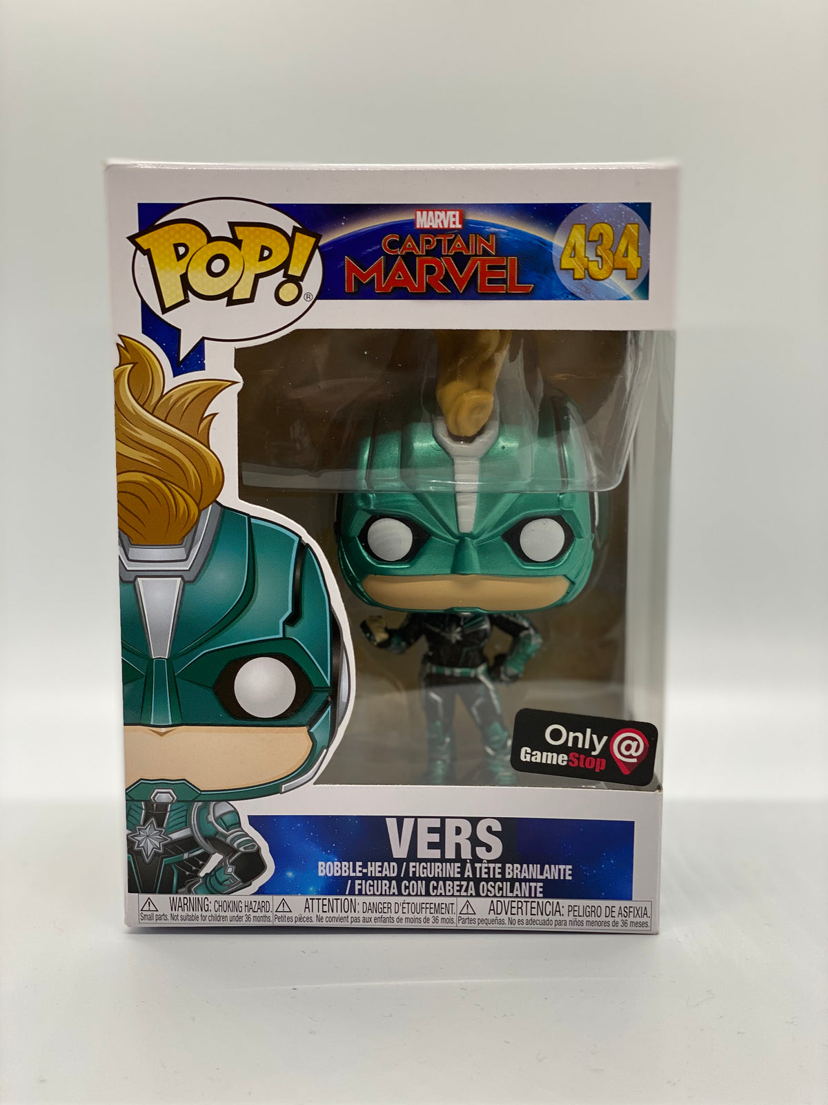 Funko POP! Captain Marvel: Vers [Only at GameStop] #434