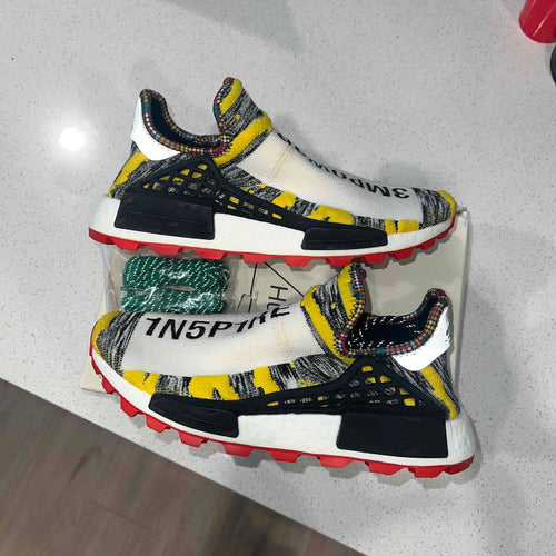 Pre-Owned Pharrell x adidas NMD Human Race Trail 'Solar Pack' - photo 1