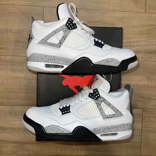 Pre-Owned Air Jordan 4 Retro OG 'White Cement' 2016 - photo 1