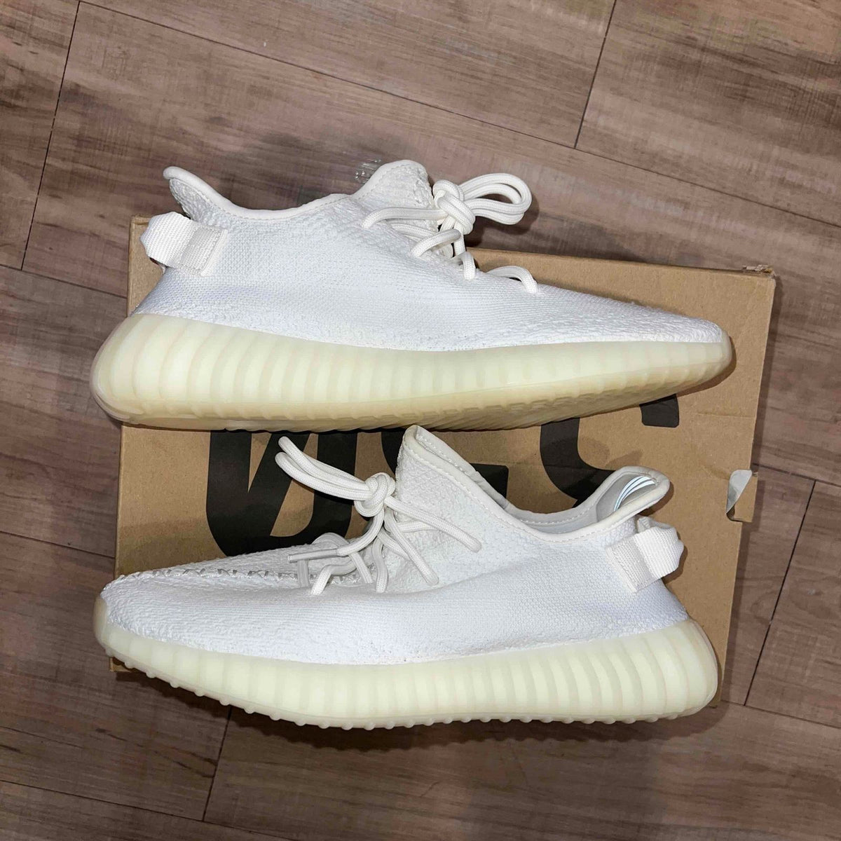 Pre-Owned adidas Yeezy Boost 350 V2 'Cream White / Triple White' - photo 1