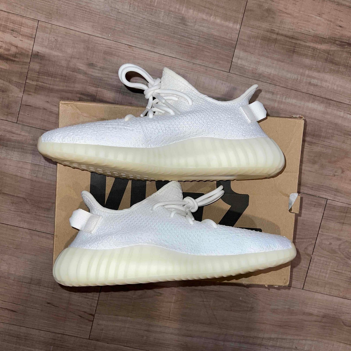 Pre-Owned adidas Yeezy Boost 350 V2 'Cream White / Triple White' - photo 2