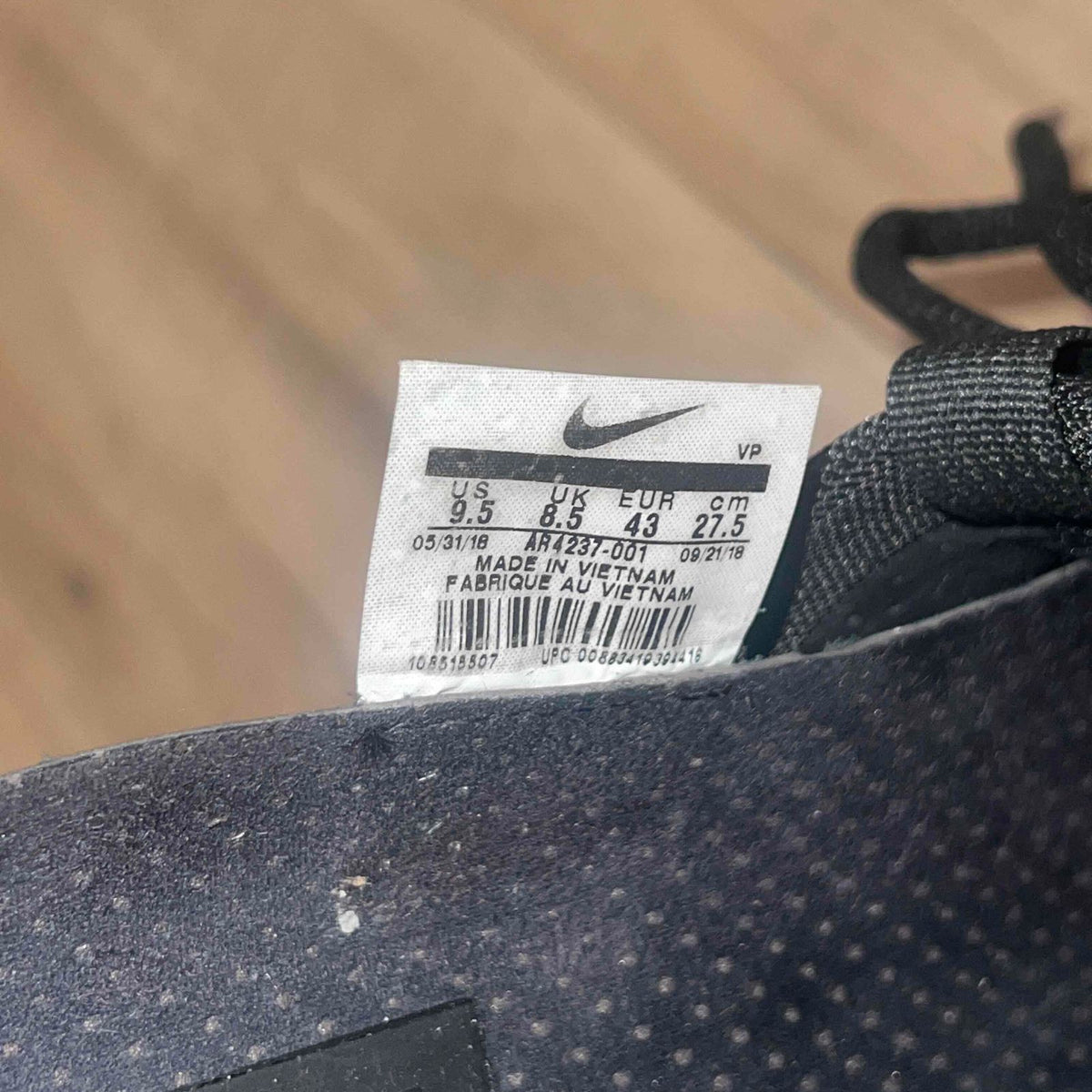 Pre-Owned Nike Air Fear Of God 1 'Black' - photo 7