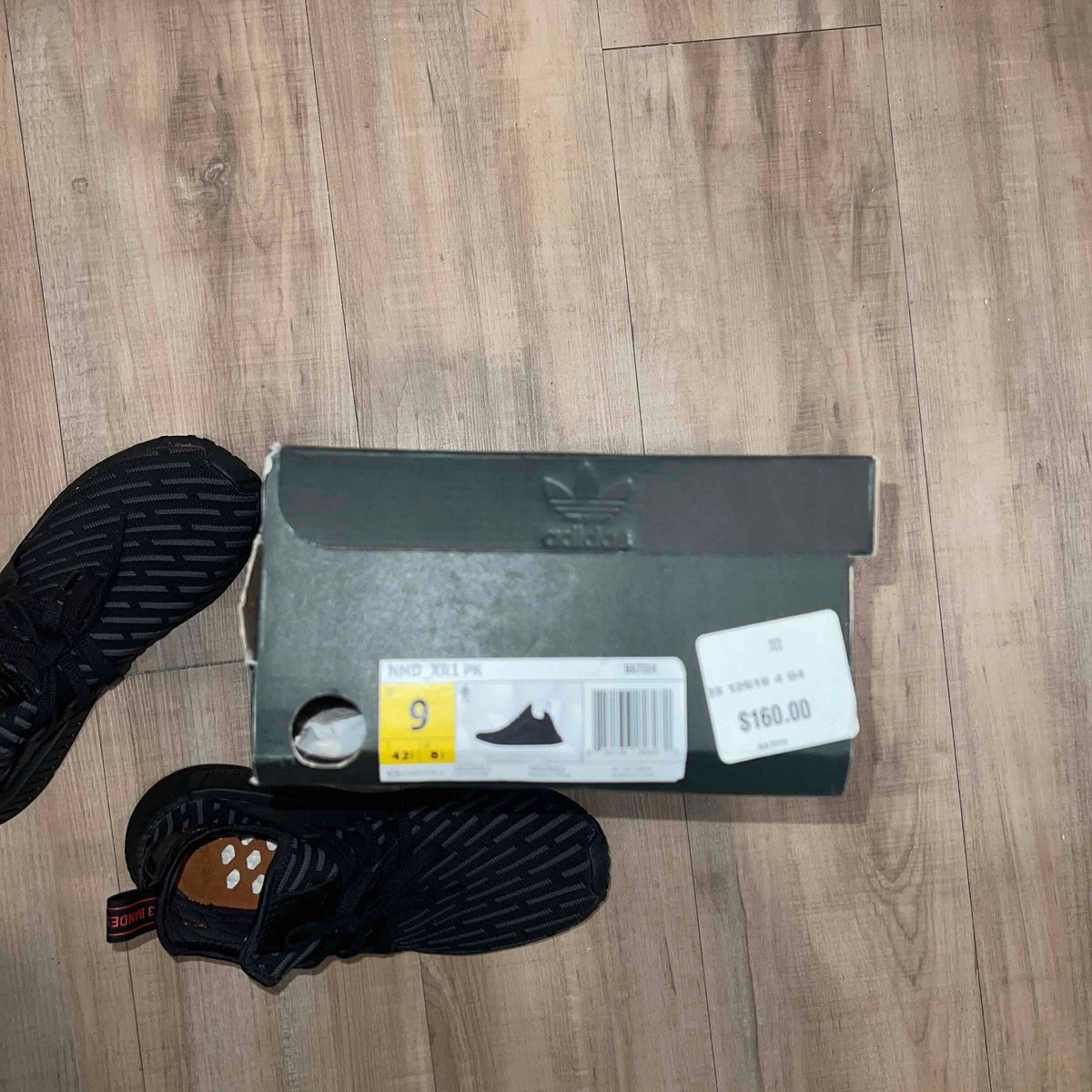 Pre-Owned adidas NMD_XR1 Primeknit 'Triple Black' - photo 6