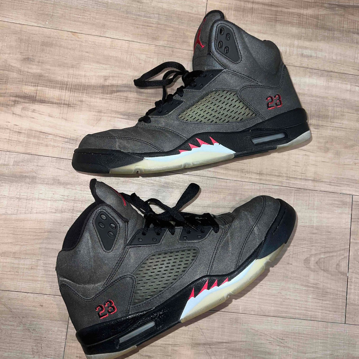 Pre-Owned Air Jordan 5 Retro 'Raging Bull Pack - 3M' - photo 8