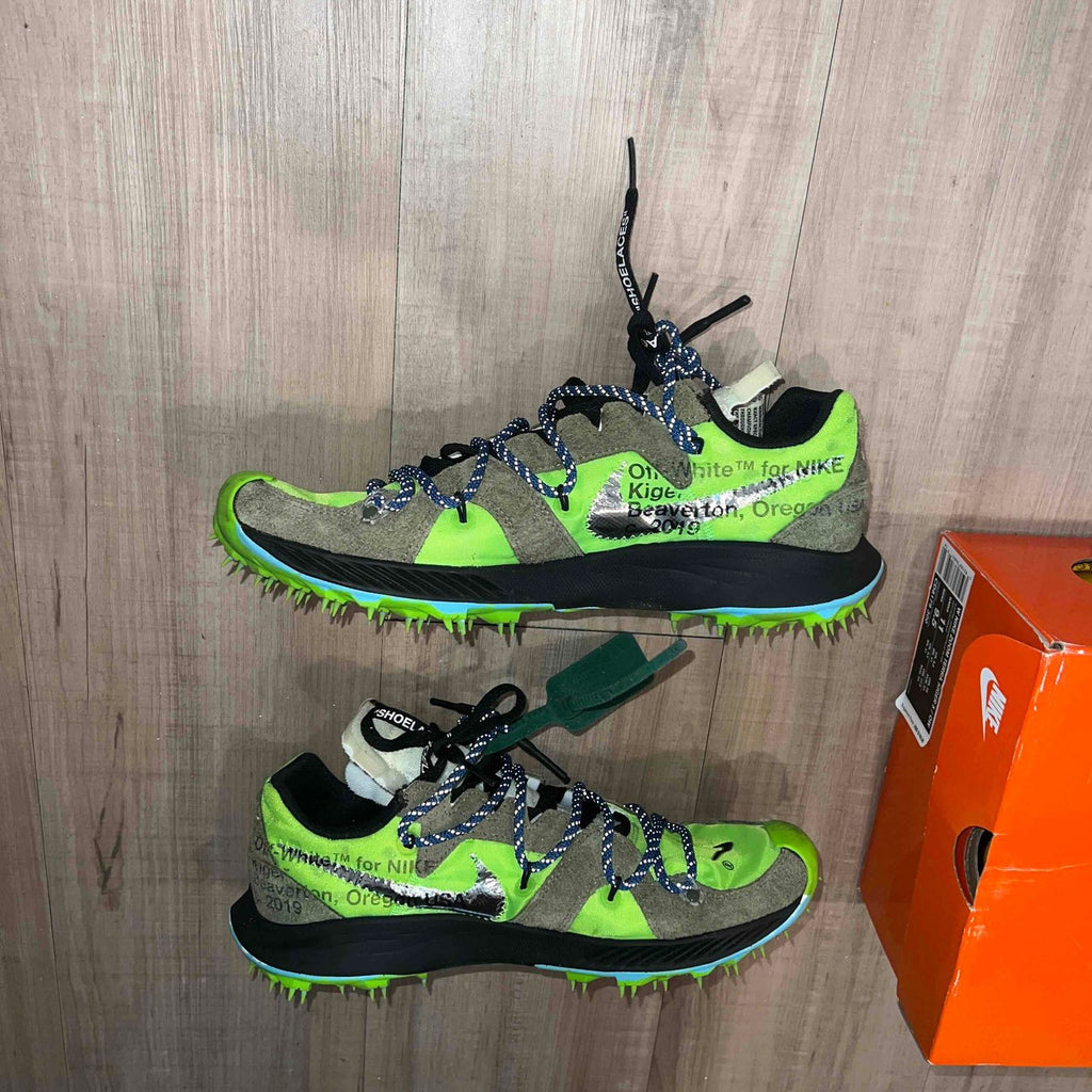 Pre-Owned Off-White x Nike Wmns Air Zoom Terra Kiger 5 'Athlete in Progress - Electric Green' - photo 2