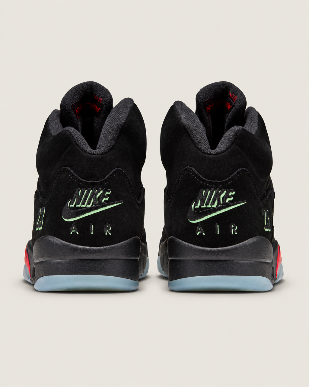 Air Jordan 5 Halloween size 13 — rear heel view