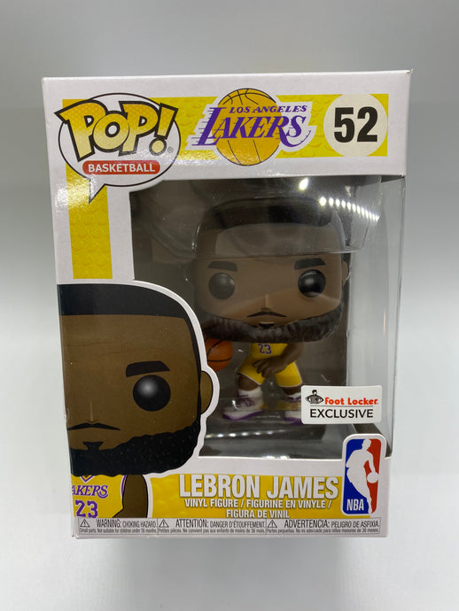 Funko Pop! Basketball NBA LeBron James Lakers (Yellow Jersey) Footlocker Exclusive Figure #52