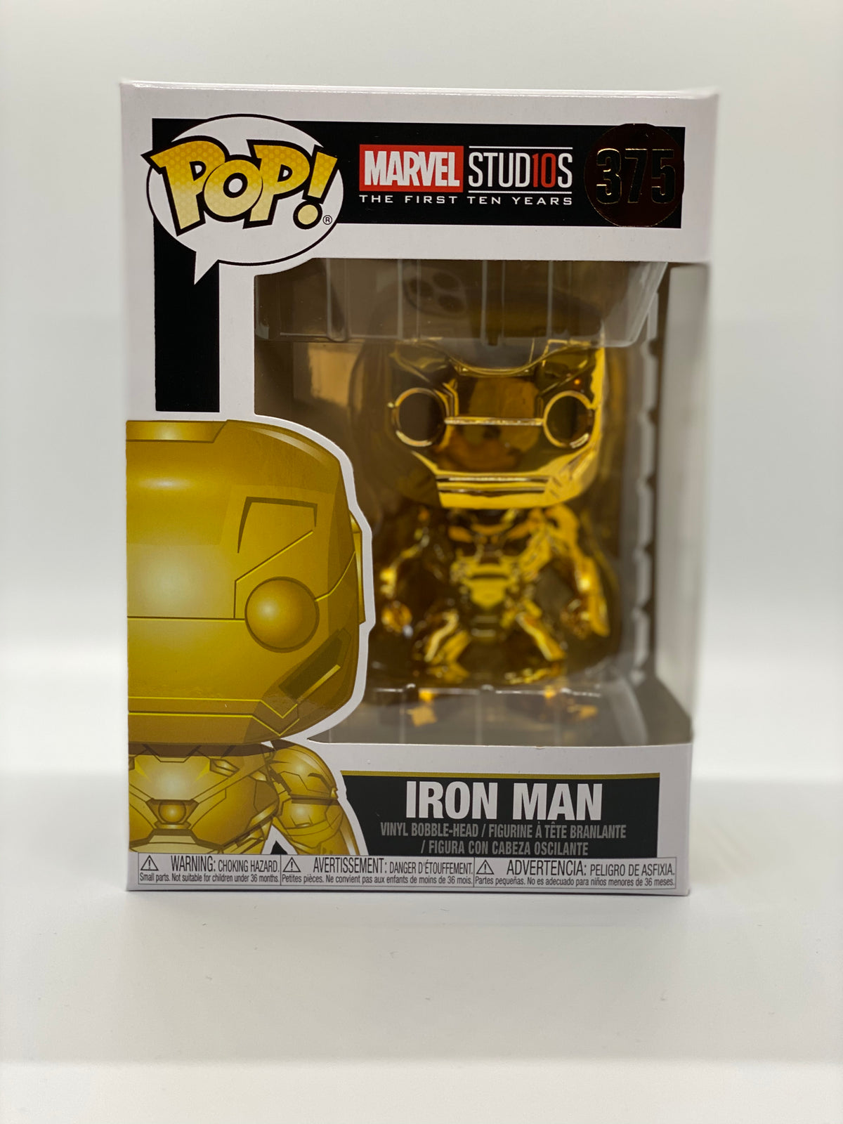 Funko POP! Marvel Studios: Iron Man [Gold Chrome] #375